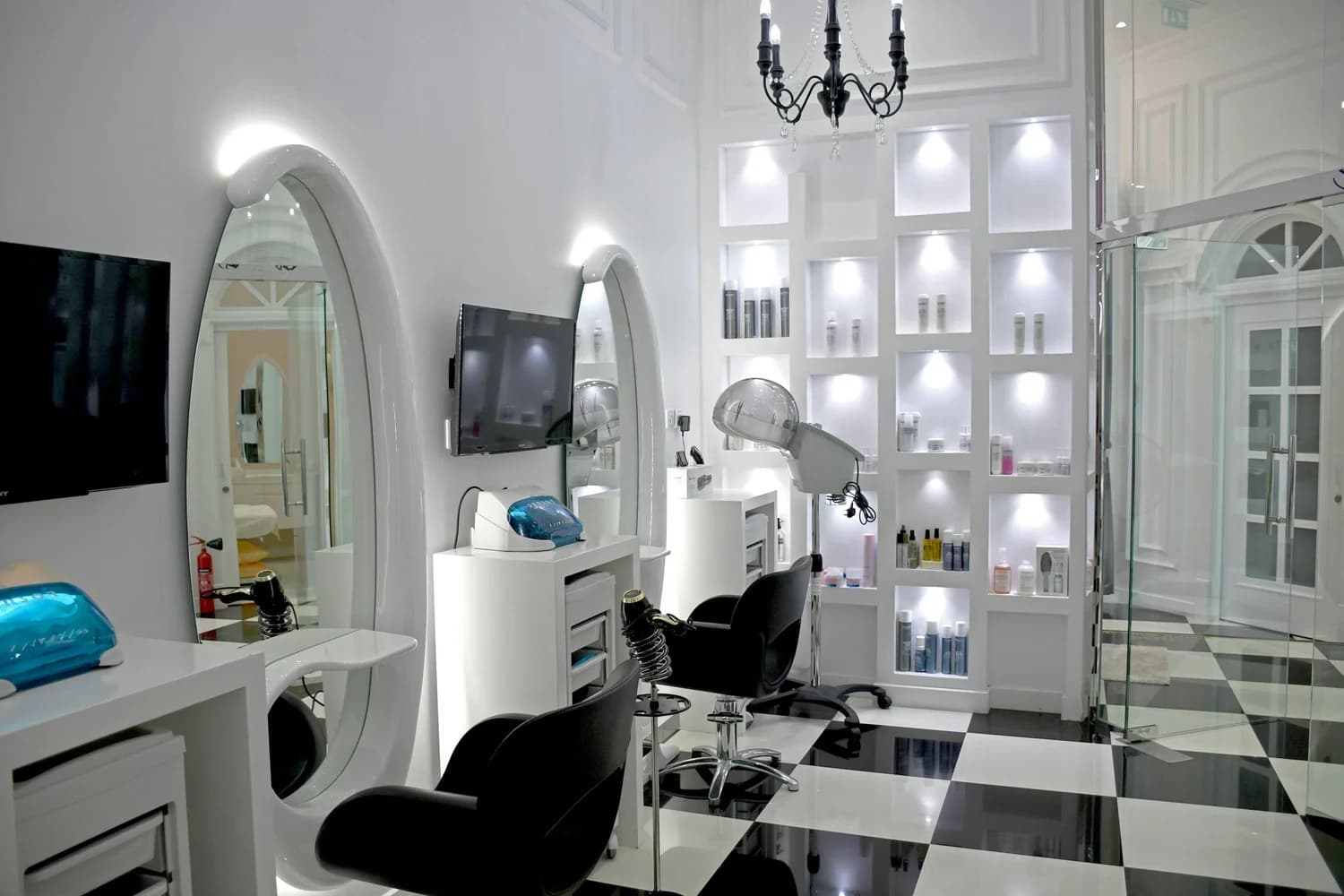 Male hair stylist close-up